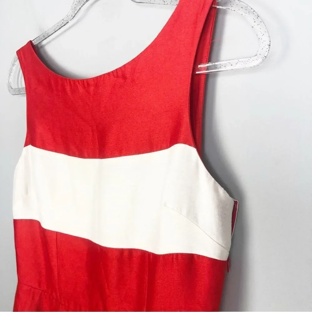 KATE SPADE NEW YORK | Gayle Fit & Flare Colorblock Stripe Dress Women’s Size 6